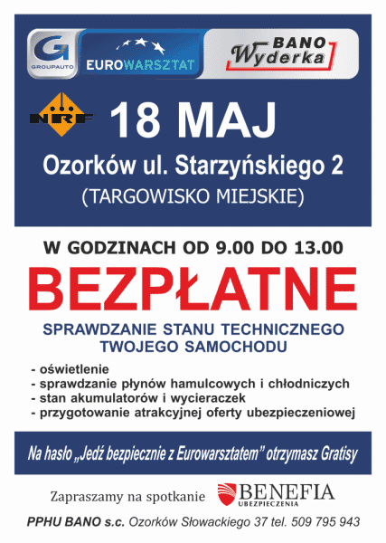 Bezpłatne badanie techniczne w Ozorkowie