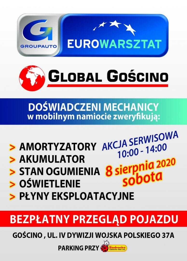 Bezpłatny przegląd i ozonowanie pojazdów w Gościnie!