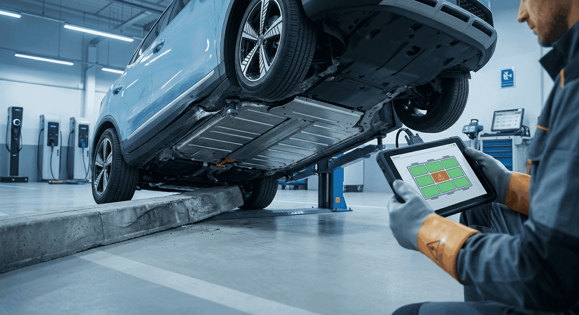 Jak rozpoznać uszkodzoną baterię samochodu elektrycznego po uderzeniu (objawy, komunikaty, procedury)